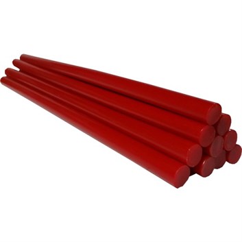 Kırmızı Renkli Çubuk Mum Silikon 1 KG 12 mm x 300 mm 